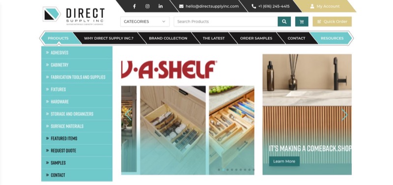 Direct Supply Inc home page
