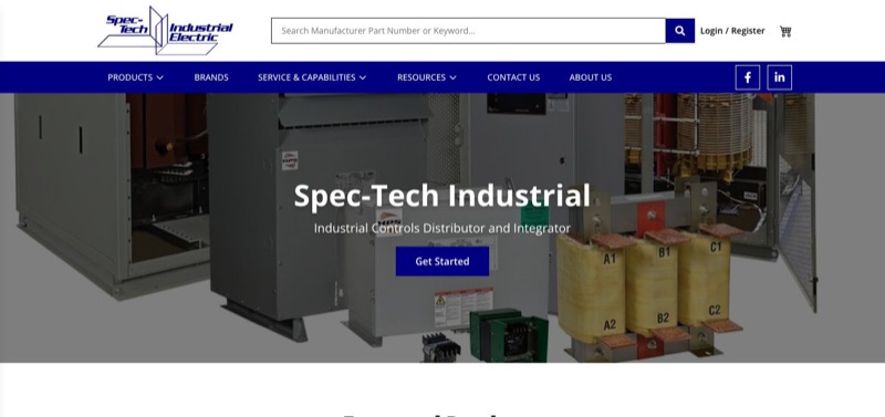 Spec-Tech Industrial Electric home page